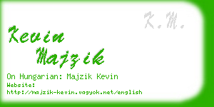 kevin majzik business card